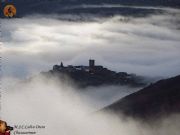 O Bolo entre niebla desde el mirador de Salesa
